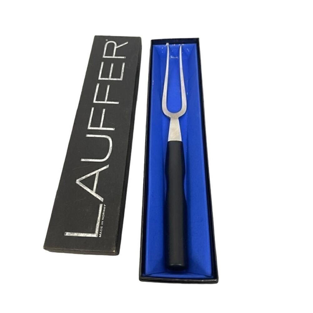 Lauffer Meat Serving Fork Norway in Box